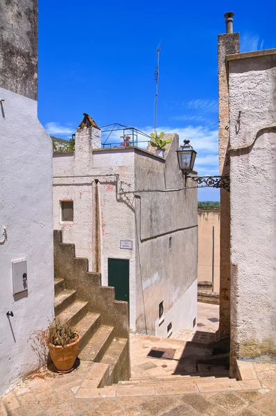 Alleyway. Specchia. Puglia. Italy. — Stock Photo, Image