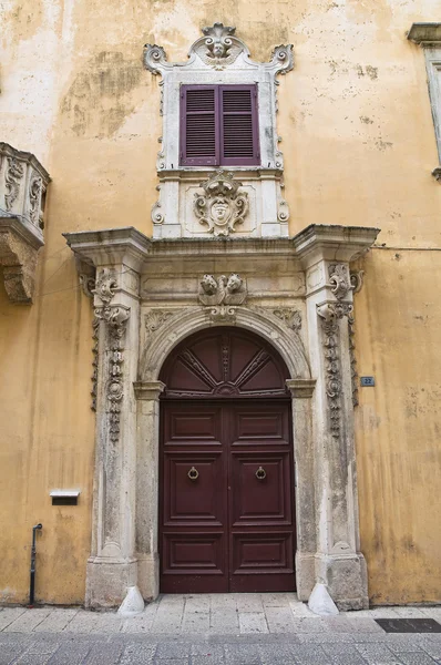 Caputo pałacu. Tricase. Puglia. Włochy. — Zdjęcie stockowe
