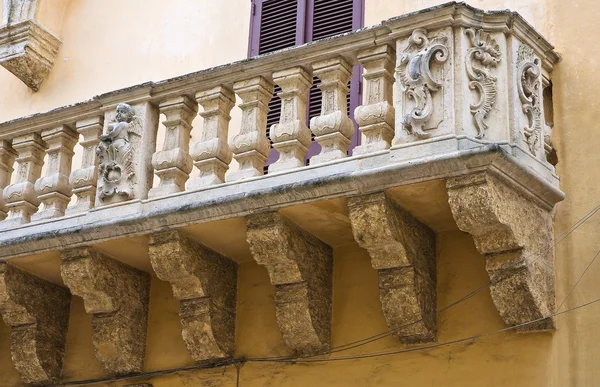 Caputo palác. Tricase. Puglia. Itálie. — Stock fotografie