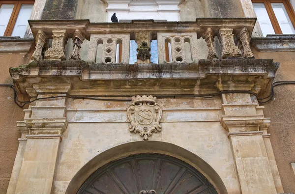 Tarihi Saray. tricase. Puglia. İtalya. — Stok fotoğraf