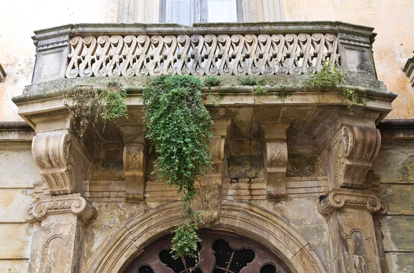 Casa de Giuseppe Pisanelli. Tricase. Puglia. Itália . — Fotografia de Stock