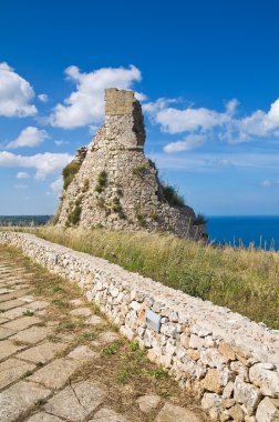 nasparo kulesi. tiggiano. Puglia. İtalya.