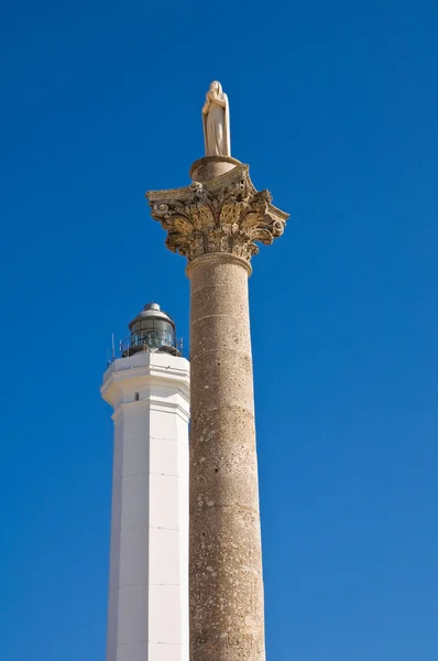 Santa maria di Leuca deniz feneri. Puglia. İtalya. — Stok fotoğraf