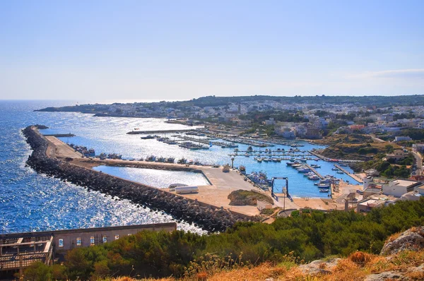 Santa maria di leuca panoramik manzaralı. Puglia. İtalya. — Stok fotoğraf