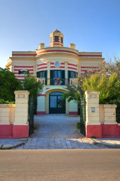 Villa meridiana. Santa maria di leuca. Puglia. Itálie. — Stock fotografie