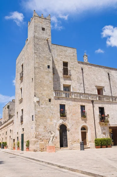 Risolo palác. Specchia. Puglia. Itálie. — Stock fotografie