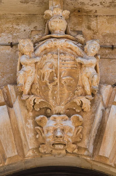 Palácio histórico. Specchia. Puglia. Itália . — Fotografia de Stock