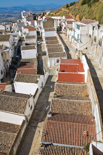 Panoramic view of Pisticci. Basilicata. Italy. — Stock Photo, Image