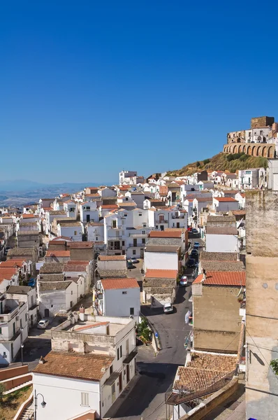 Panoramiczny widok pisticci. Basilicata. Włochy. — Zdjęcie stockowe