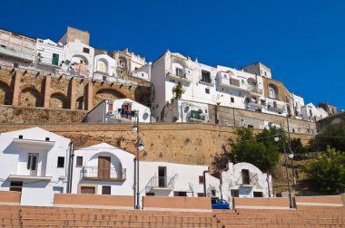 pisticci panoramik manzaralı. Basilicata. İtalya.