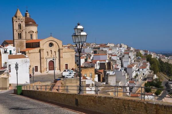 Pisticci panoramik manzaralı. Basilicata. İtalya. — Stok fotoğraf