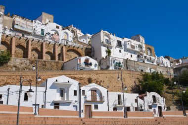 pisticci panoramik manzaralı. Basilicata. İtalya.