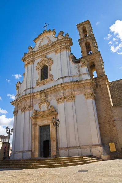 Mutterkirche der hl. andrea. Presicce. Apulien. Italien. — Stockfoto