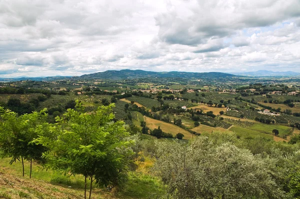 Vista panorámica de Montefalco. Umbría. Italia . —  Fotos de Stock