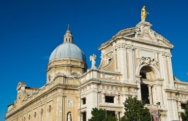 St maria degli angeli Bazilikası'na. Assisi. Umbria. İtalya.