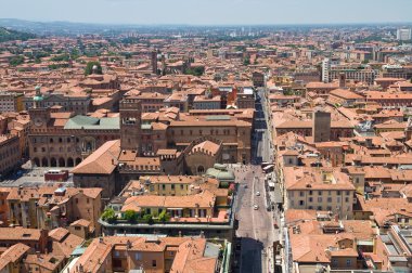 bologna panoramik manzaralı. Emilia-Romagna. İtalya.