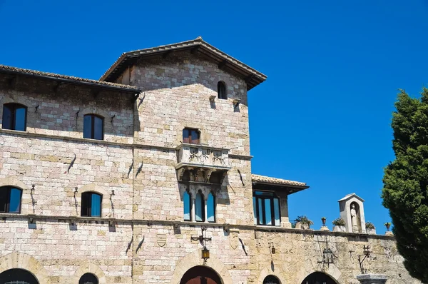 Tarihi Saray. Assisi. Umbria. İtalya. — Stok fotoğraf