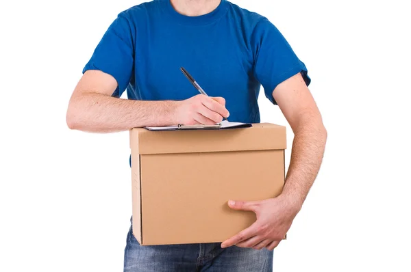 Delivery man. Stock Picture