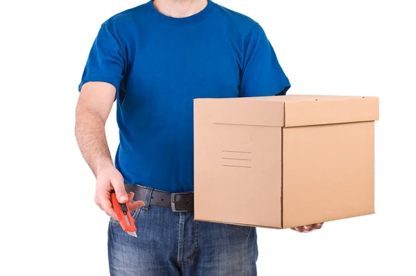 Delivery man. Stock Image