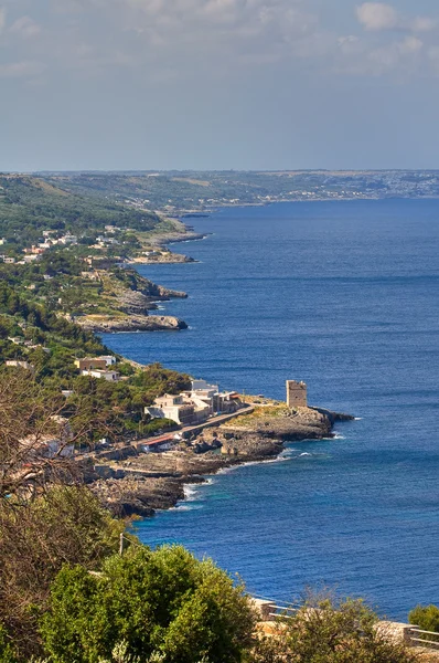 Panoramiczny widok tiggiano. Puglia. Włochy. — Zdjęcie stockowe