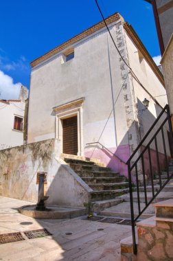 tarihi kiliseyi. Ischitella. Puglia. İtalya.