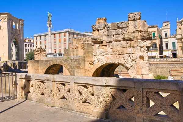 Amfi tiyatroda. Lecce. Puglia. İtalya. — Stok fotoğraf