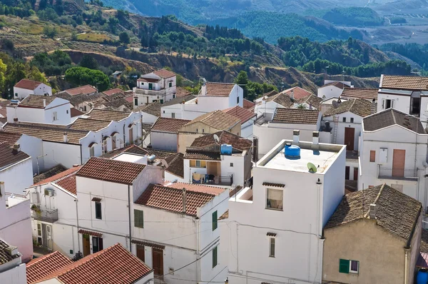 Panoramic view of Pisticci. Basilicata. Italy. — Stock Photo, Image