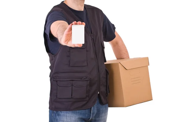 Delivery man. — Stock Photo, Image