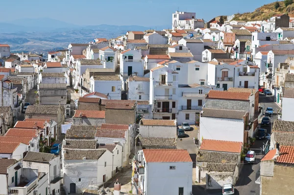 Panoramiczny widok pisticci. Basilicata. Włochy. — Zdjęcie stockowe