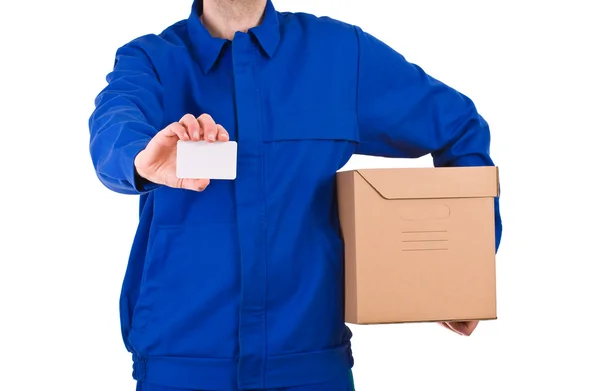 Delivery man. — Stock Photo, Image