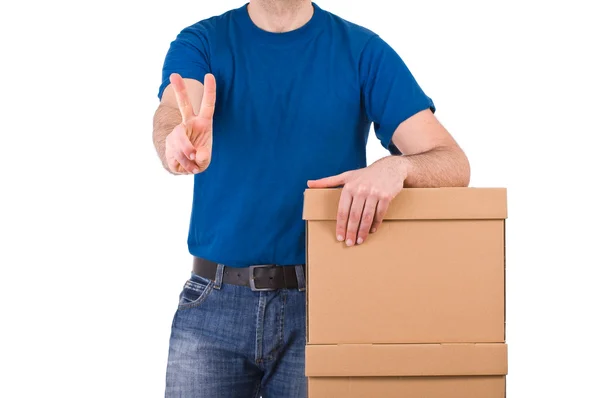 Delivery man. — Stock Photo, Image