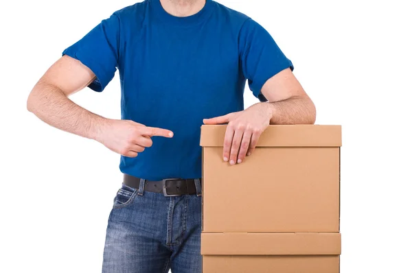 Delivery man. Stock Picture