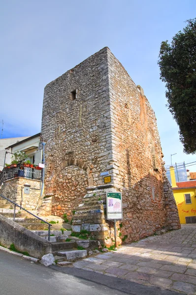 Middeleeuwse toren. San giovanni rotondo. Puglia. Italië. — Stockfoto