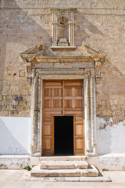 Kilise st. salvatore. Monopoli. Puglia. İtalya. — Stok fotoğraf