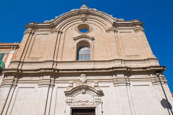 Kerk van st. francesco. Monopoli. Puglia. Italië. — Stockfoto