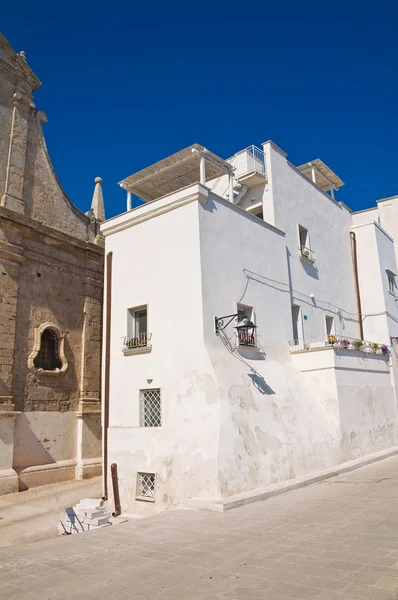 Alleyway. Monopoli. Puglia. Italy. — Stock Photo, Image