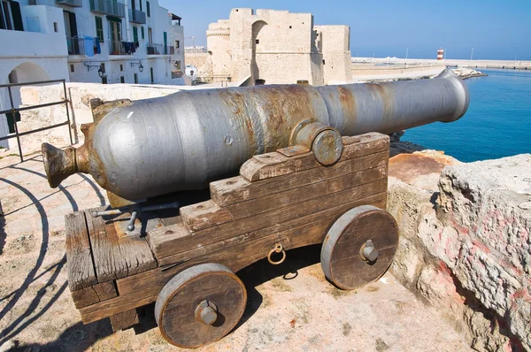 Carlo v. hrad. Monopoli. Puglia. Itálie. — Stock fotografie