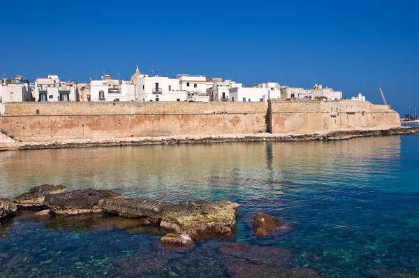 Fortified wall. Monopoli. Puglia. Italy. — Stock Photo, Image