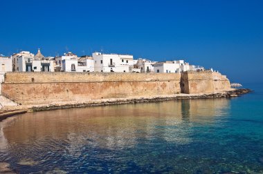 müstahkem duvar. Monopoli. Puglia. İtalya.
