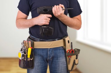 mavi yakalı işçi.