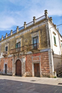 tarihi Saray. Ginosa. Puglia. İtalya.