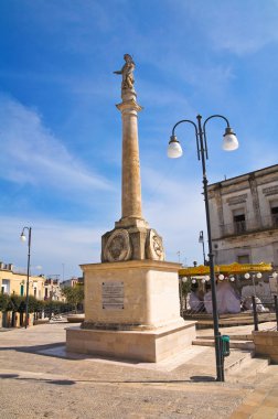 st. rocco dikilitaş. Montescaglioso. Basilicata. İtalya.