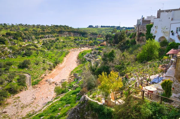Vista panorâmica de Ginosa. Puglia. Itália . — Fotografia de Stock