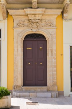 tarihi Saray. Montescaglioso. Basilicata. İtalya.