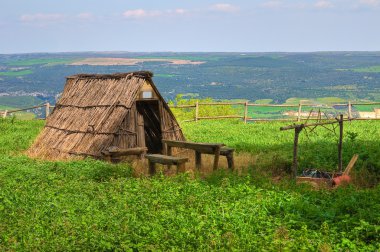 montescaglioso panoráma. Basilicata. Olaszország.