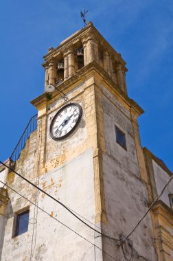 Saat Kulesi. Montescaglioso. Basilicata. İtalya.