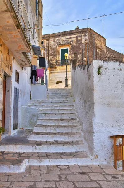 Folyosóját. Ginosa. Puglia. Olaszország. — Stock Fotó