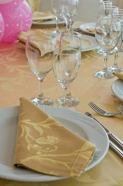 Table set for an event party. — Stock Photo, Image
