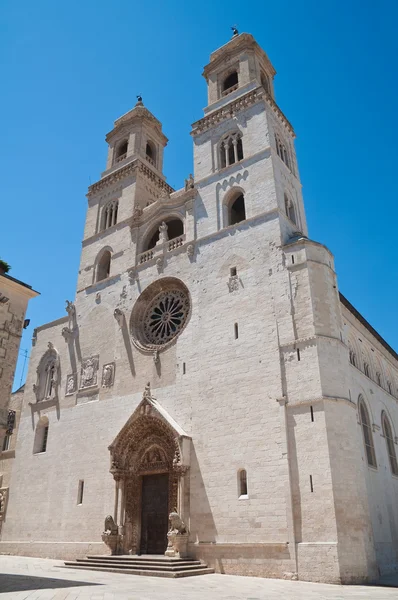 Katedrála Duomo Altamura. Puglia. Itálie. — Stock fotografie