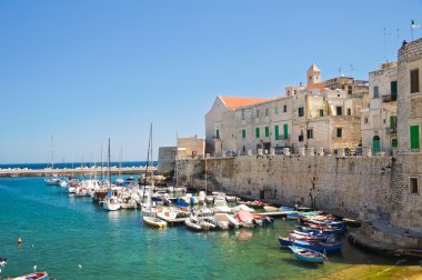 giovinazzo panoramik manzaralı. Puglia. İtalya.